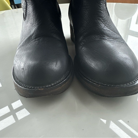 HAIDER ACKERMANN Fall/Winter 2010 Dark Grey Anthracite Leather Boots IT 36.5 - Picture 10 of 16